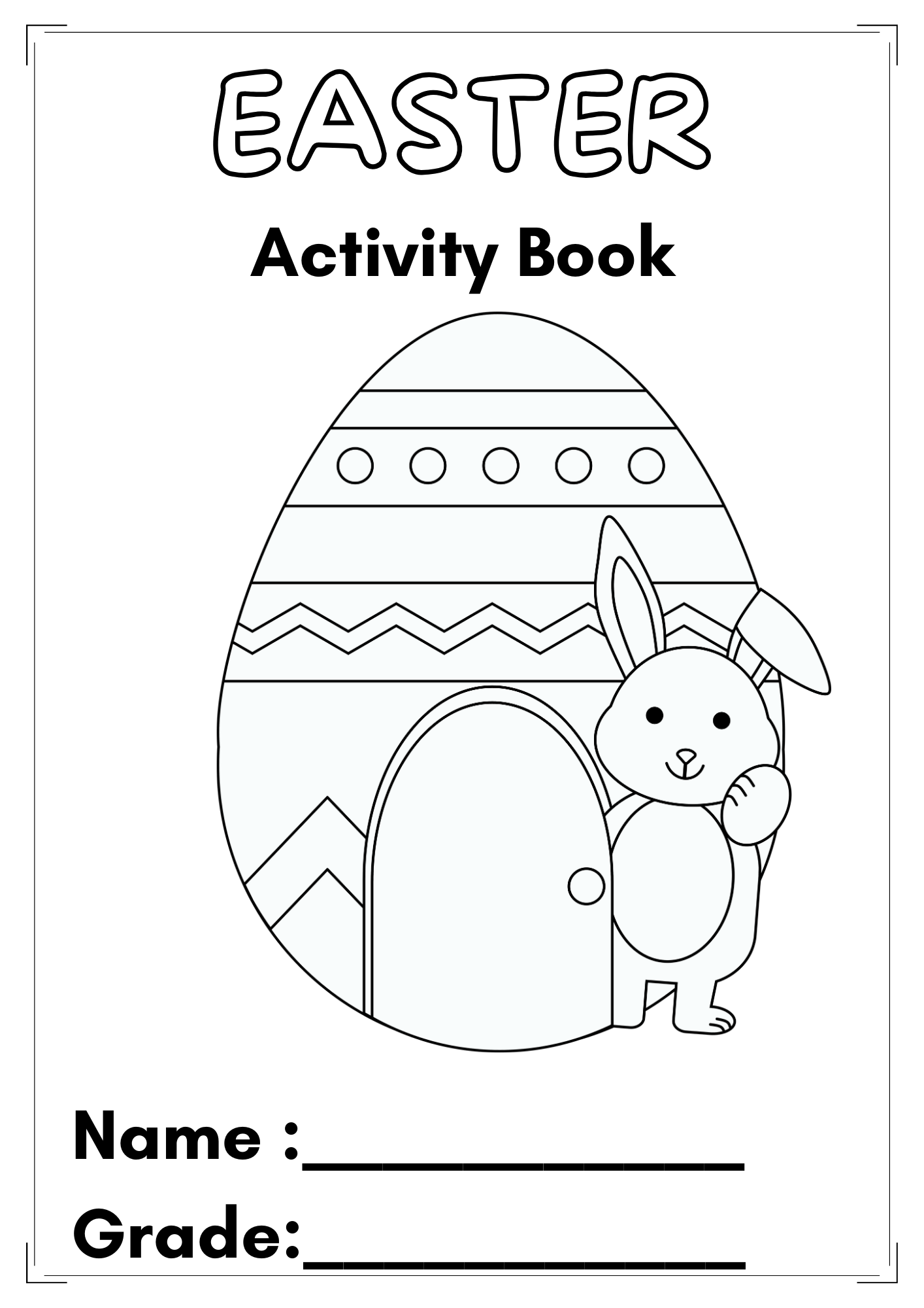 preschool easter worksheets