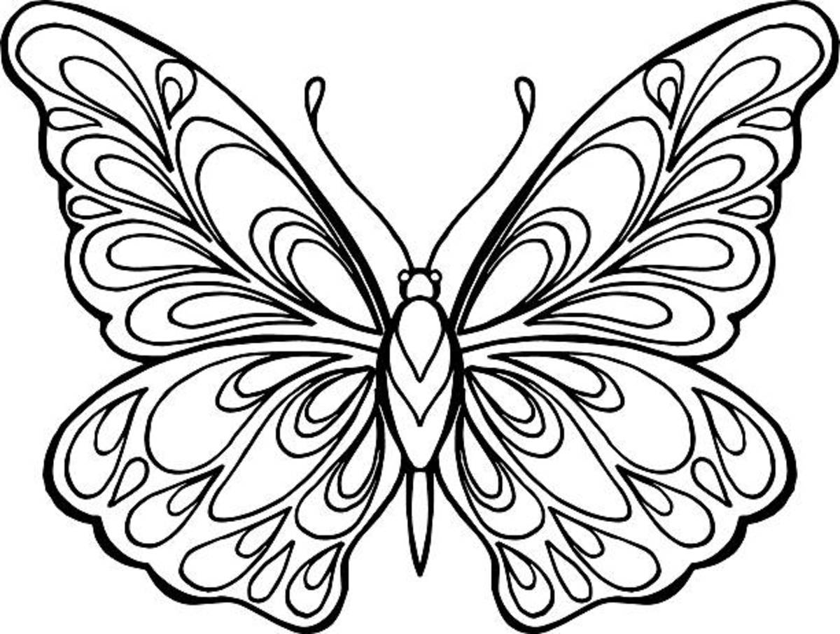 printable butterfly coloring pages
