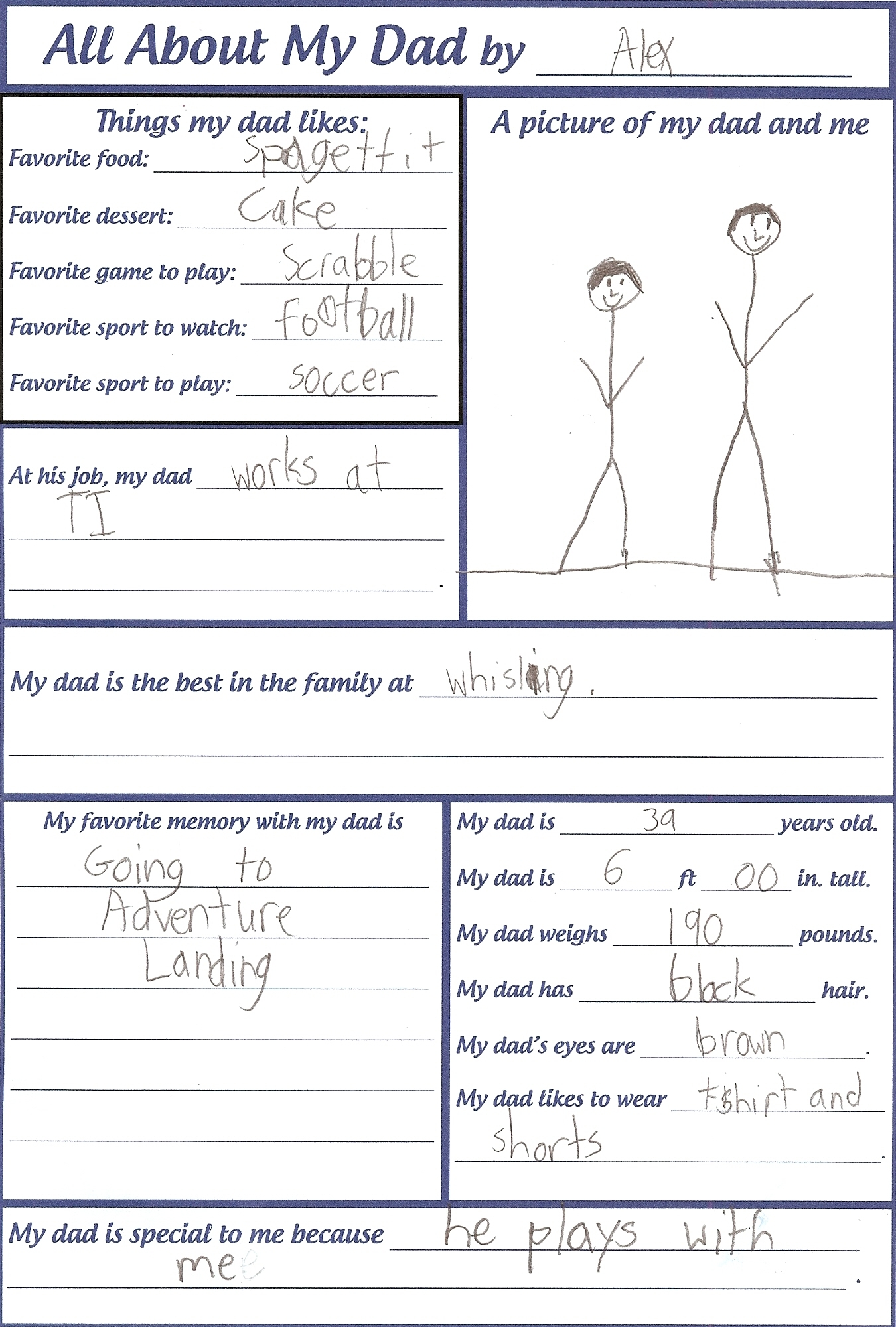 Father s Day Printable Big D Me