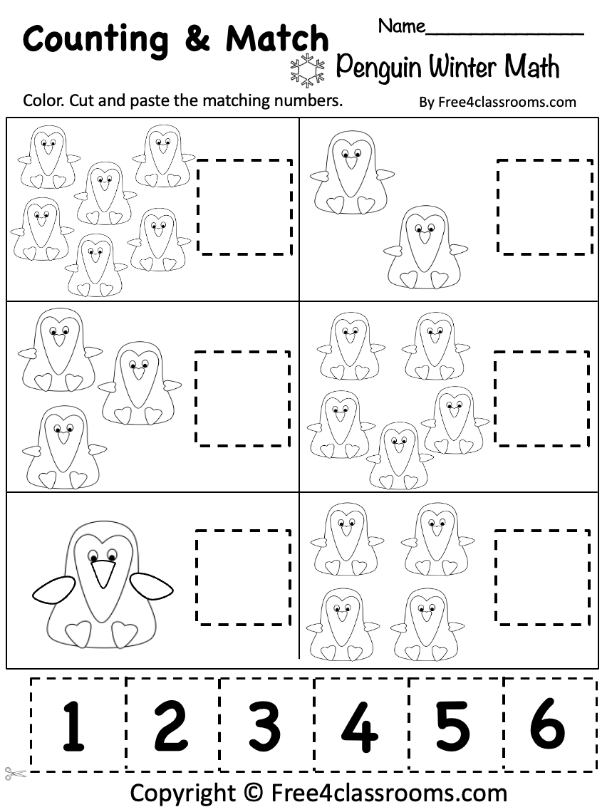preschool math worksheet