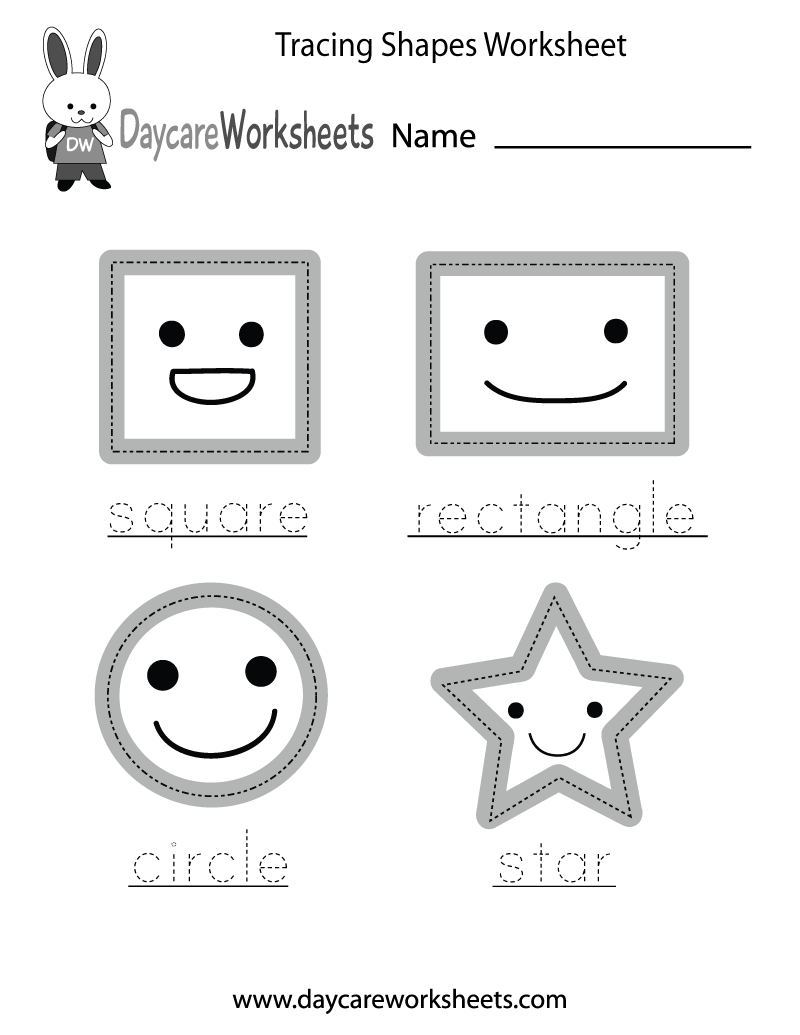 tracing worksheets for preschoolers