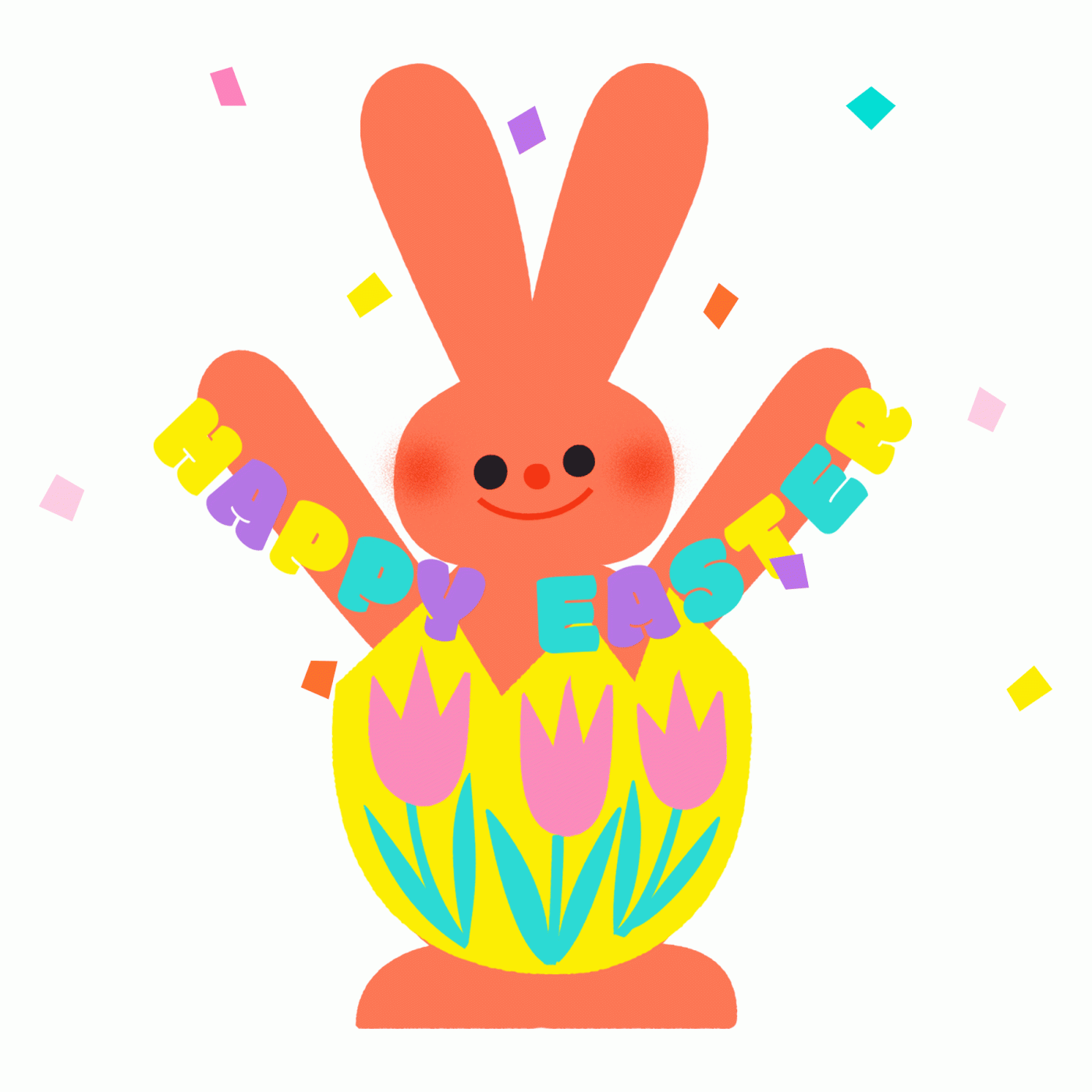 Happy Easter GIF Behance