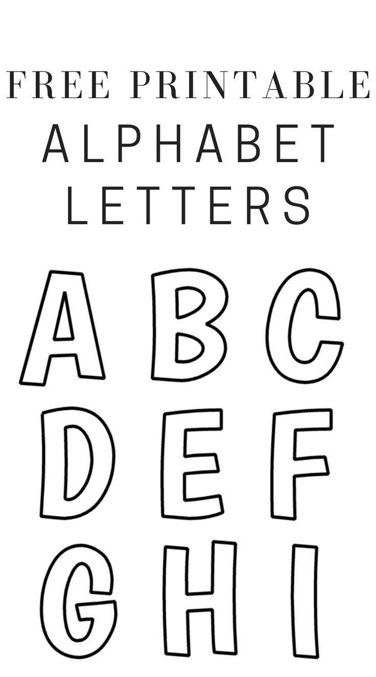 Printable FREE Alphabet Templates Printable FREE Alphabet Templates