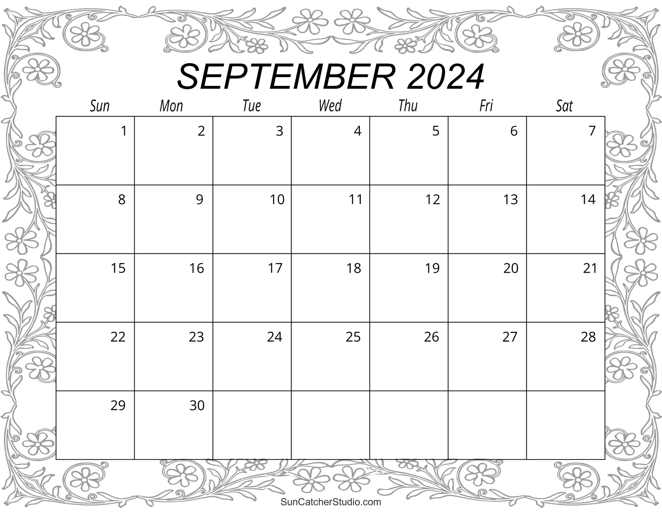 printable calendar september 2024
