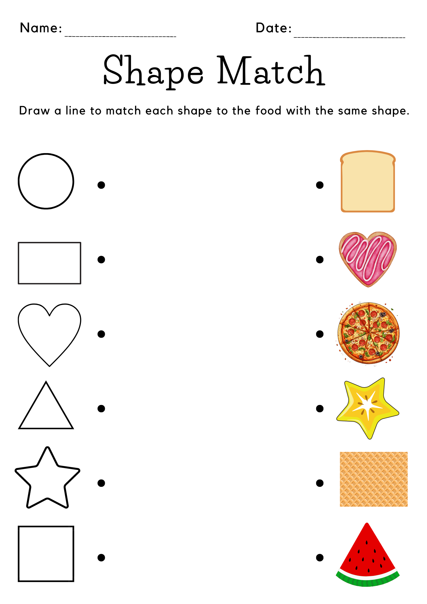 shape worksheets for preschool