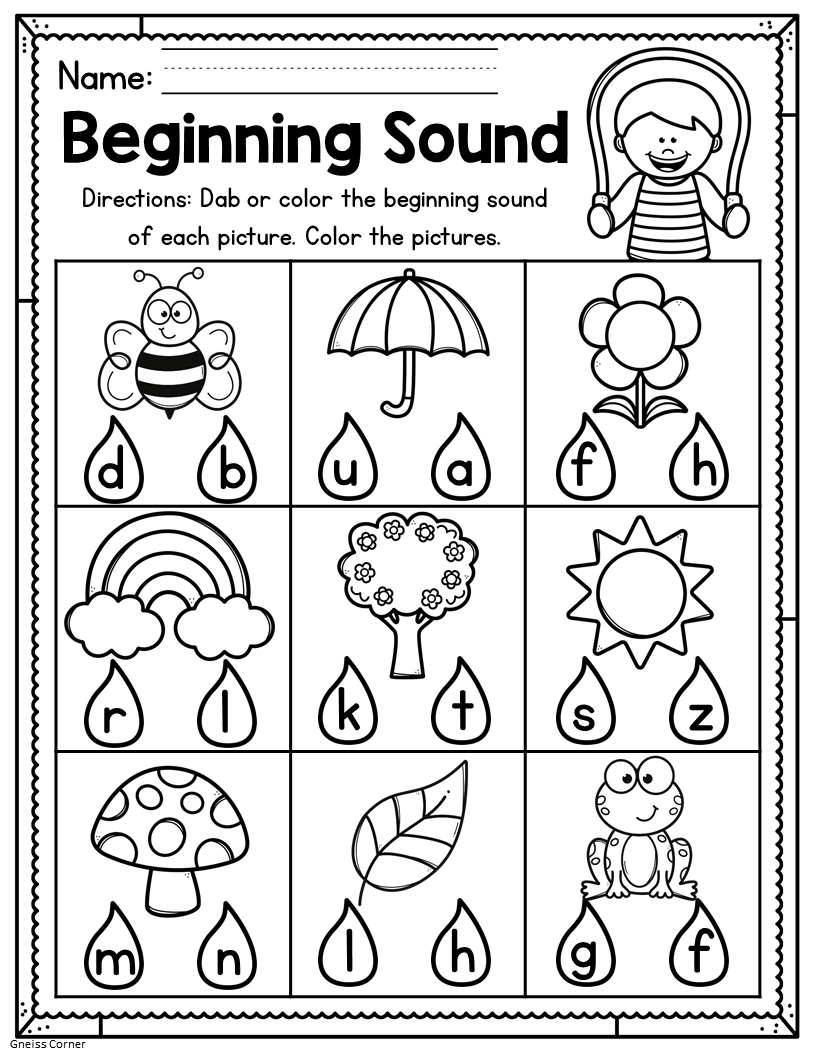 Spring Kindergarten Worksheets May Made By Teachers
