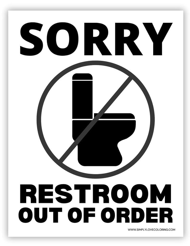 out of order printable sign