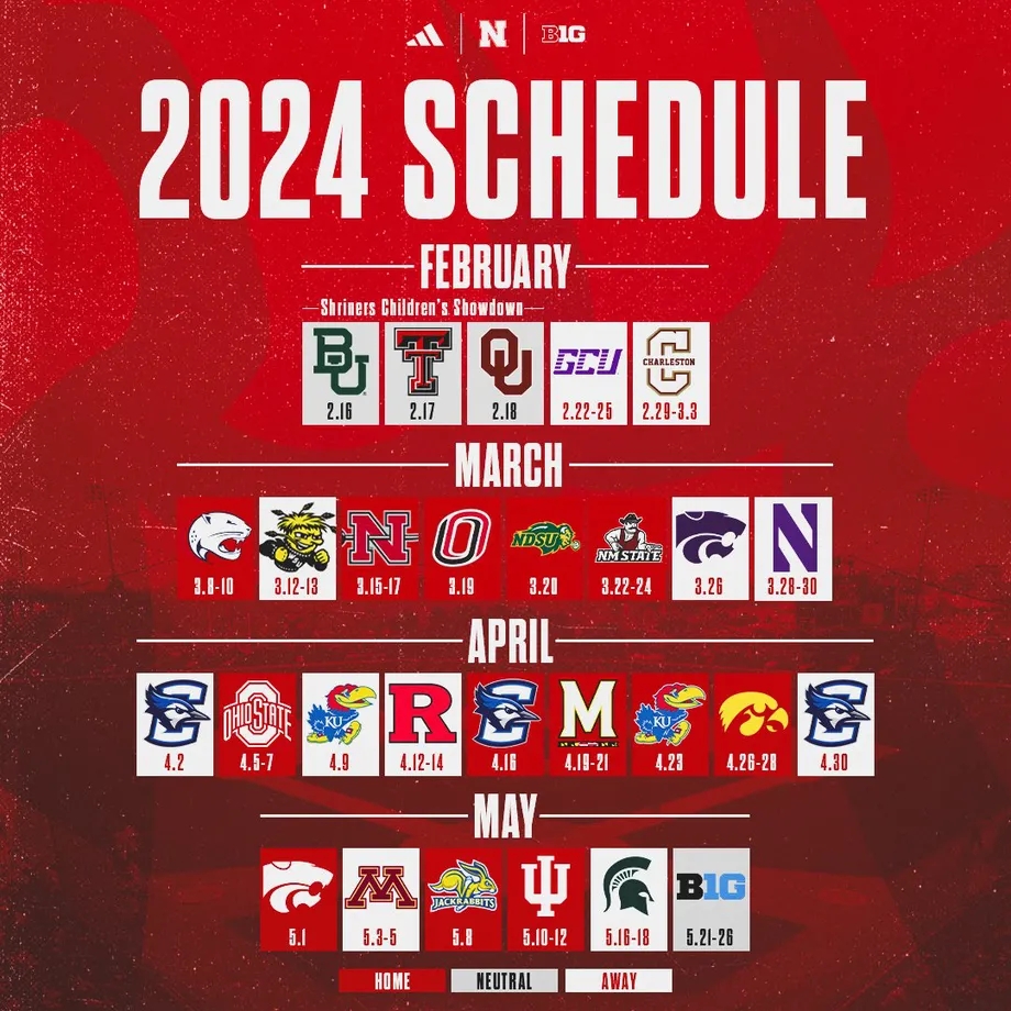 2024 Schedule HuskerBoard Nebraska Cornhuskers Message Board