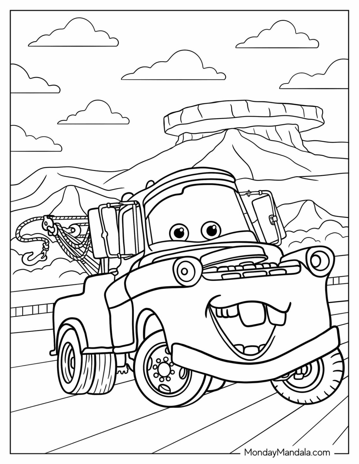 Car Color Pages Printable