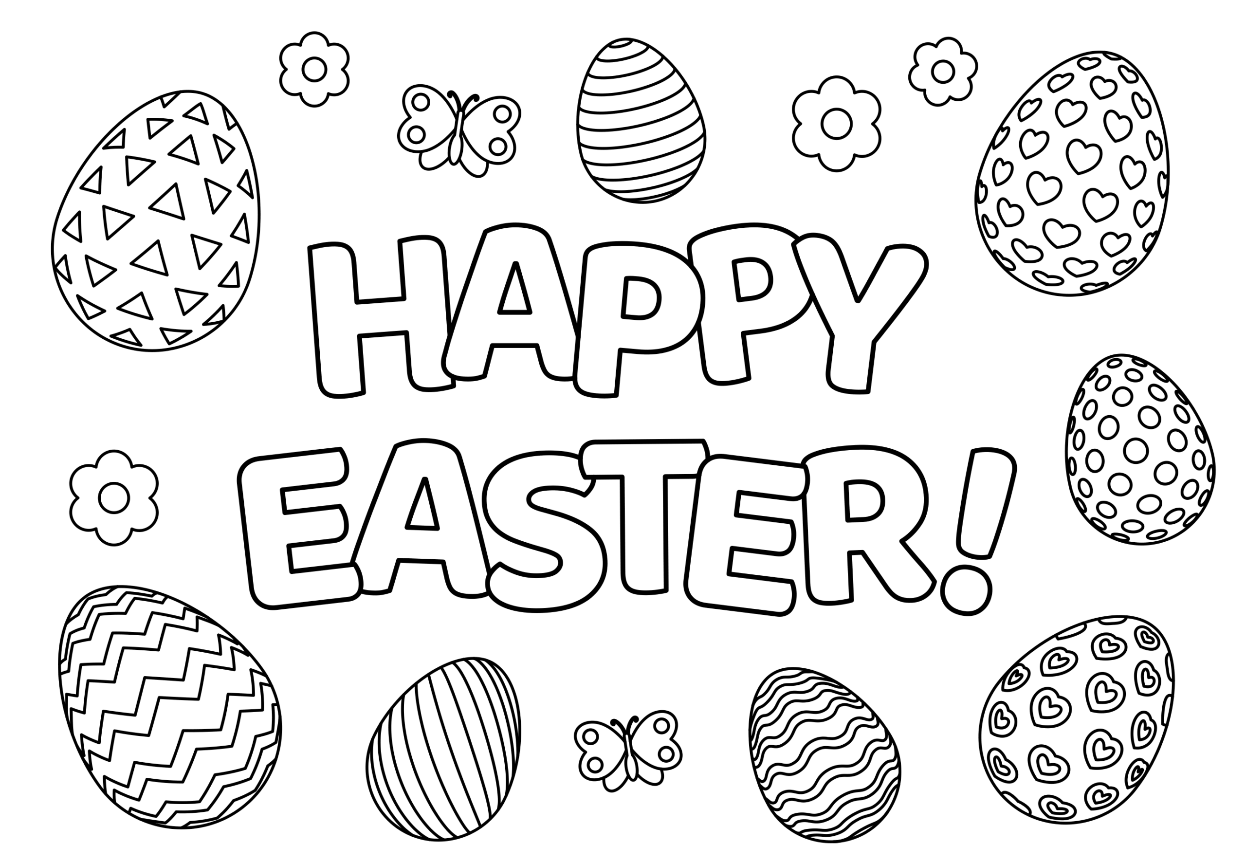easter coloring pages printable