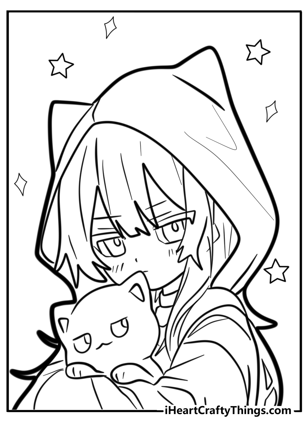 anime printable coloring pages