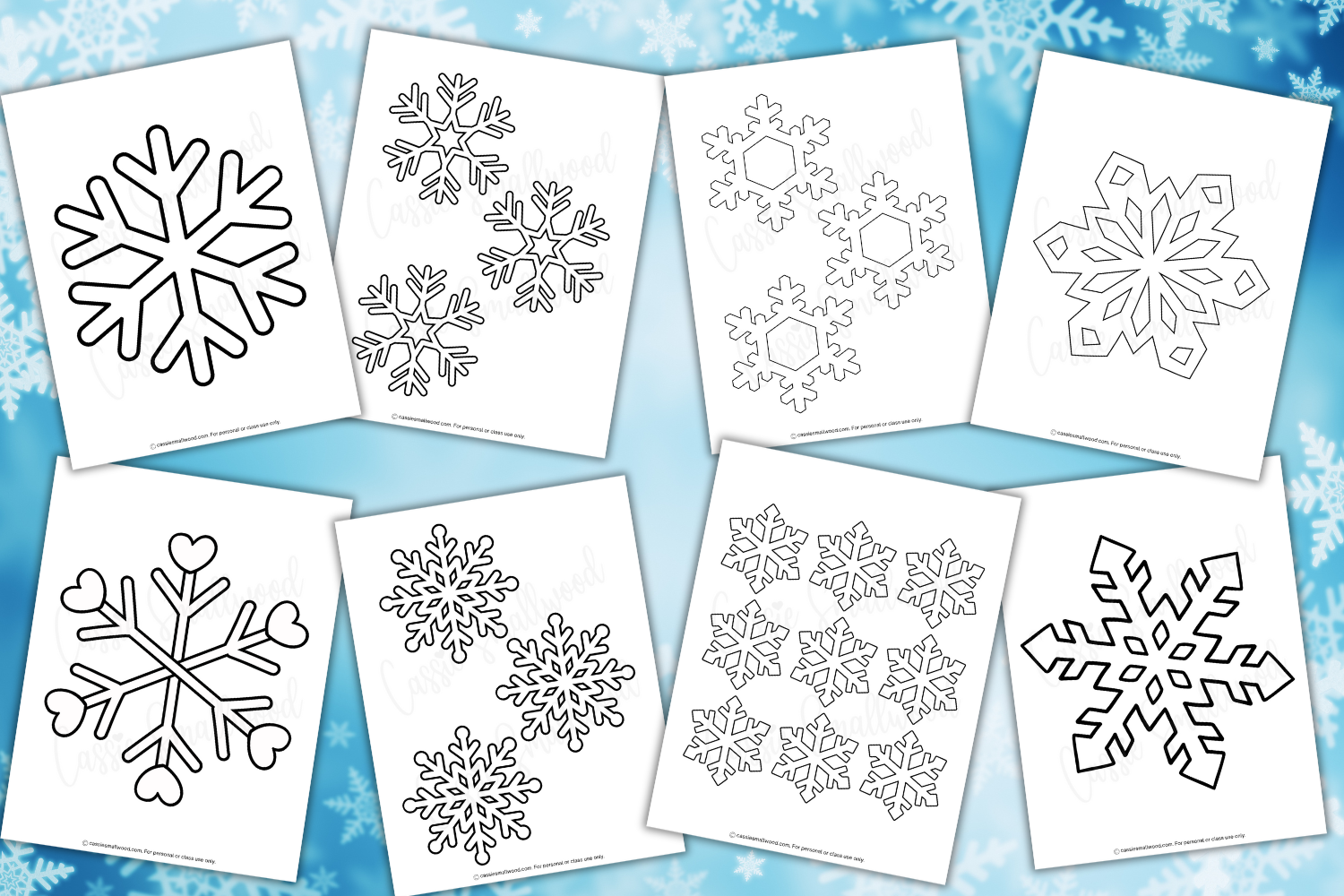 33 BEST Snowflake Templates Small Medium And Large Cassie Smallwood