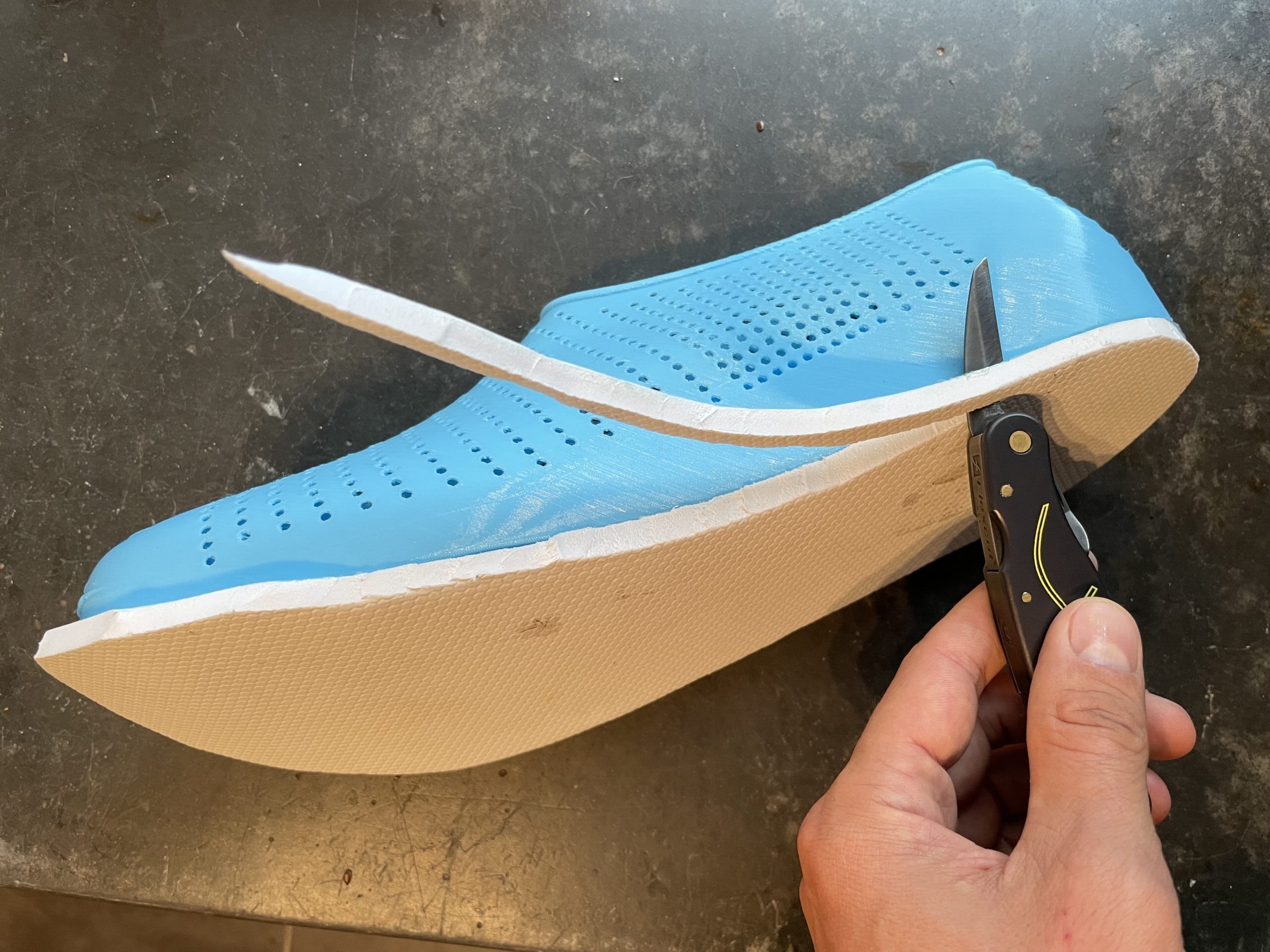 3D Printed Shoe With Sheet Sole 3DShoemaker
