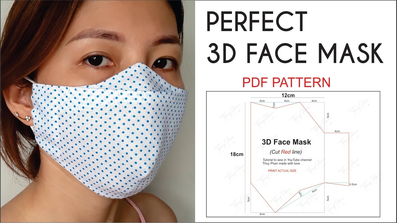 40 Free Face Mask Patterns Printable Sewing Pattern PDF