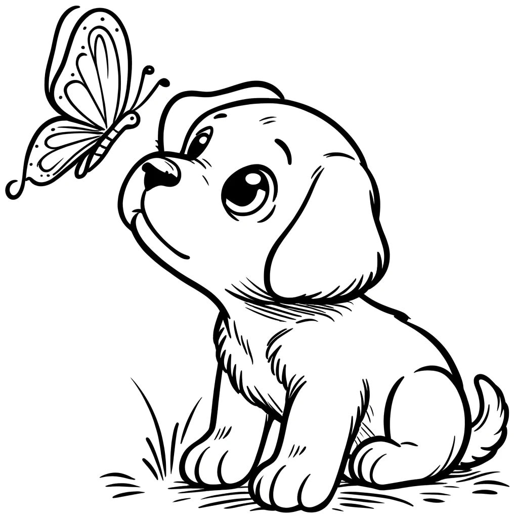 Puppy Coloring Pages Printable
