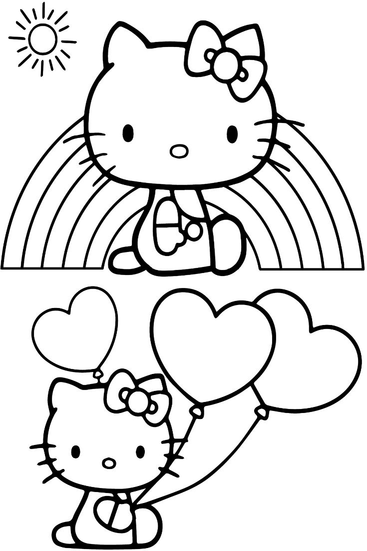 50 Hello Kitty Coloring Pages For Kids