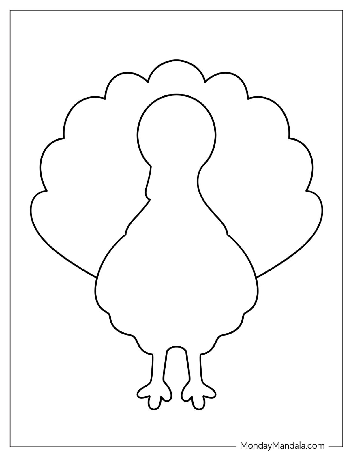 printable turkey template
