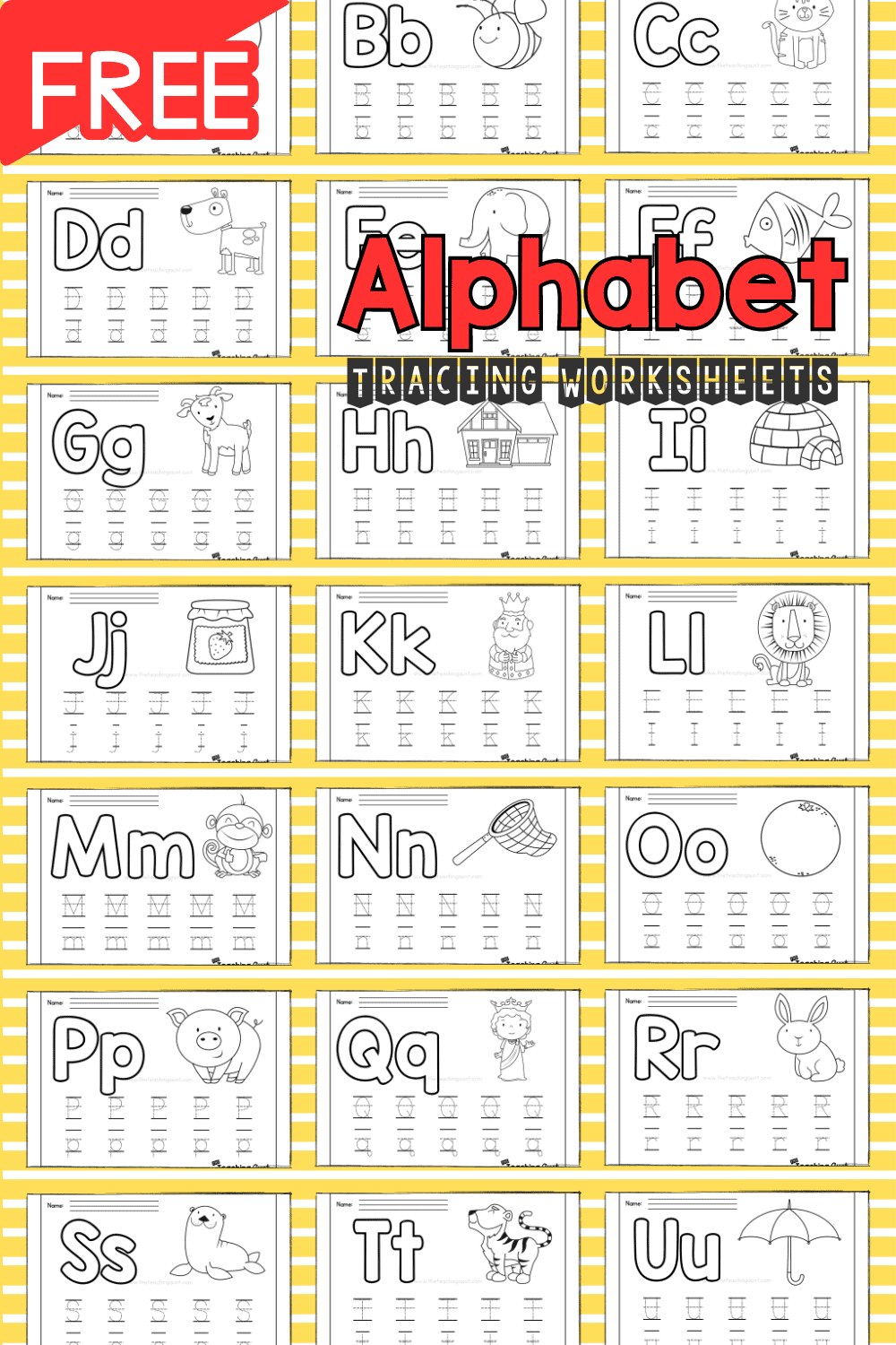 free printable abc worksheets