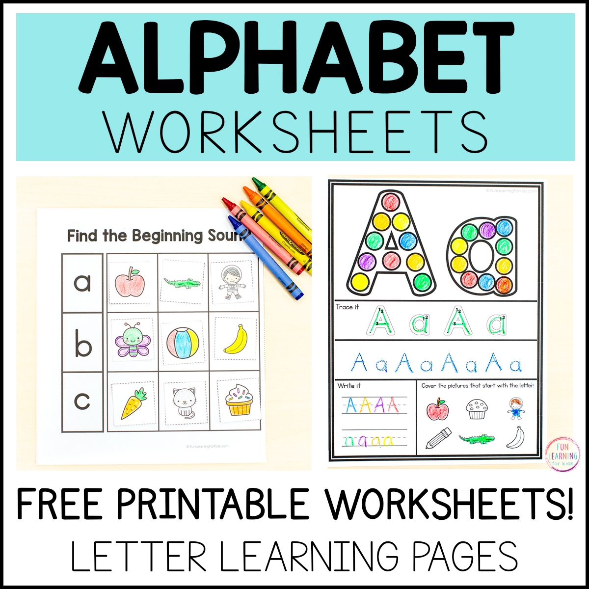 free printable alphabet worksheets