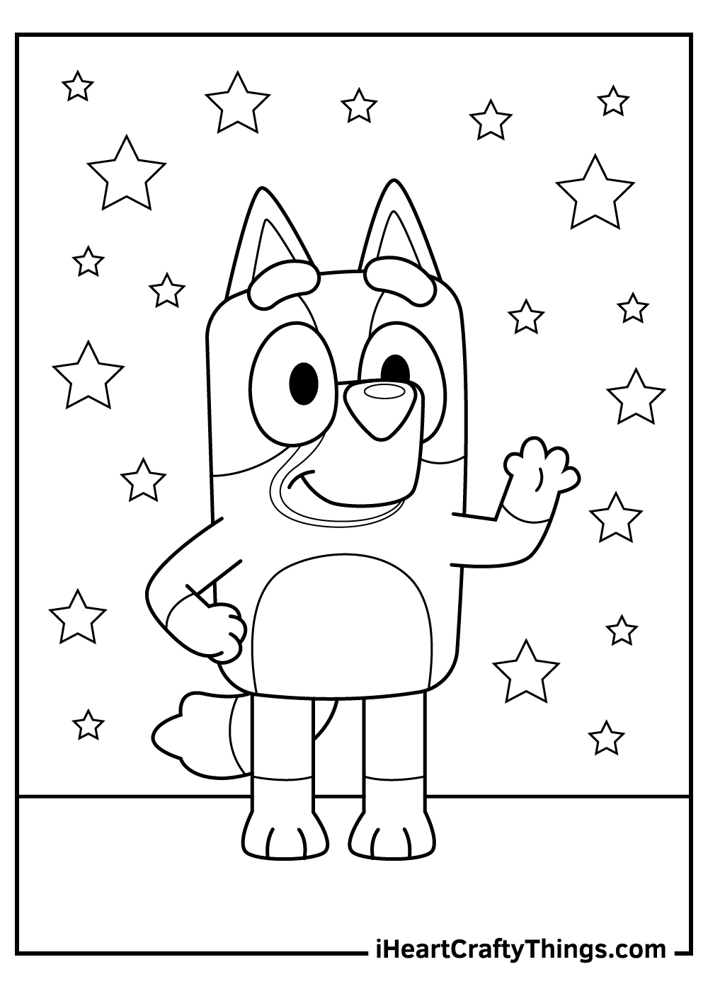 printable bluey coloring pages