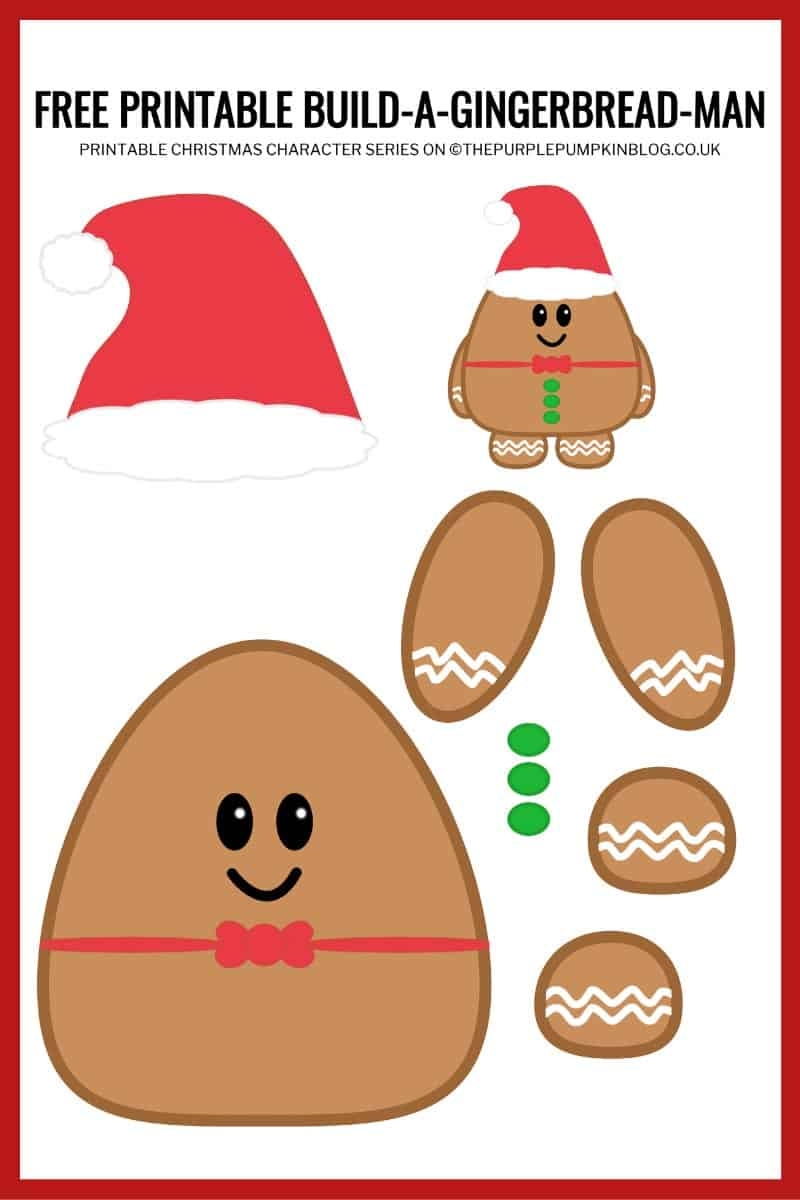 gingerbread man printable