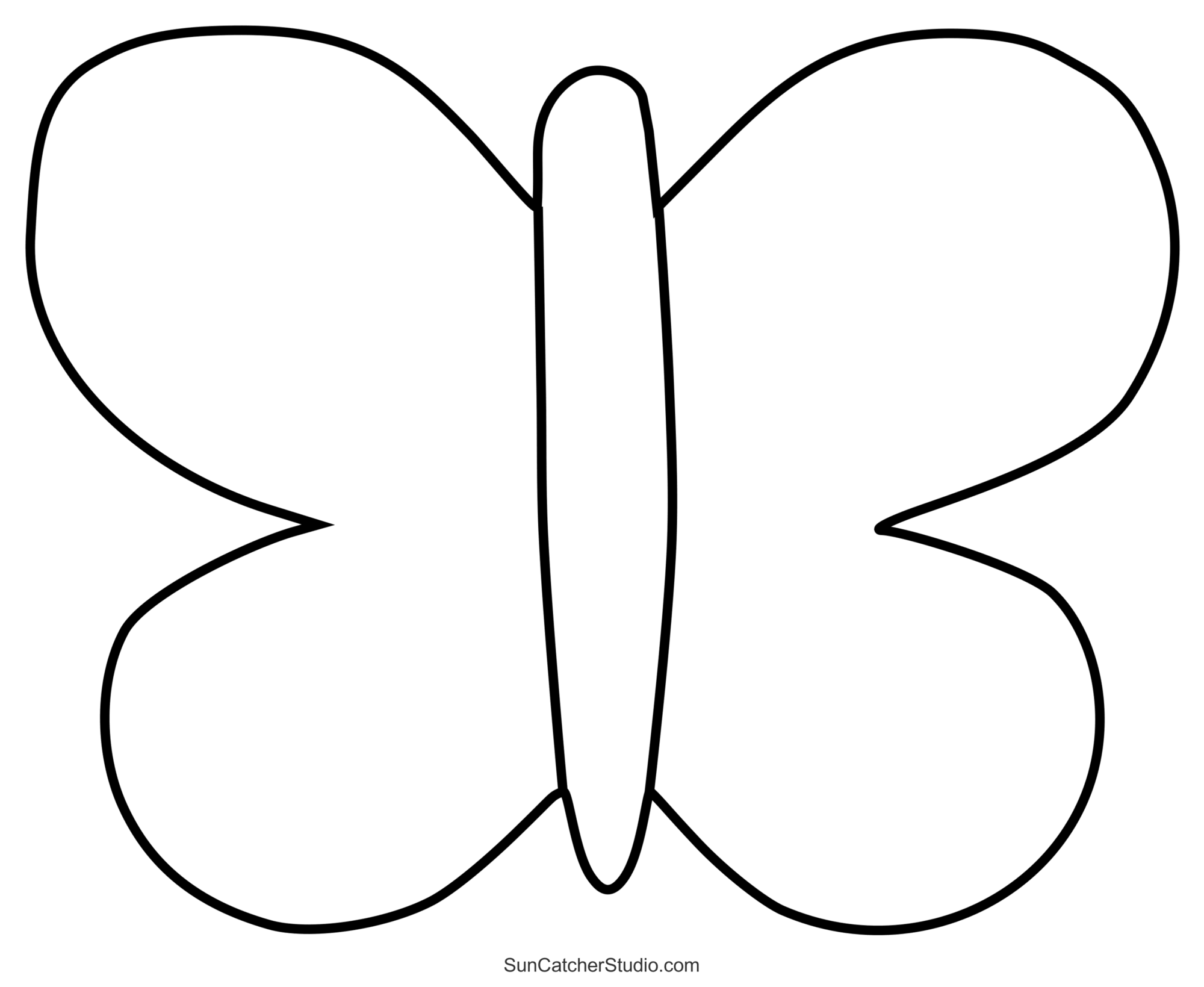 butterfly outline printable