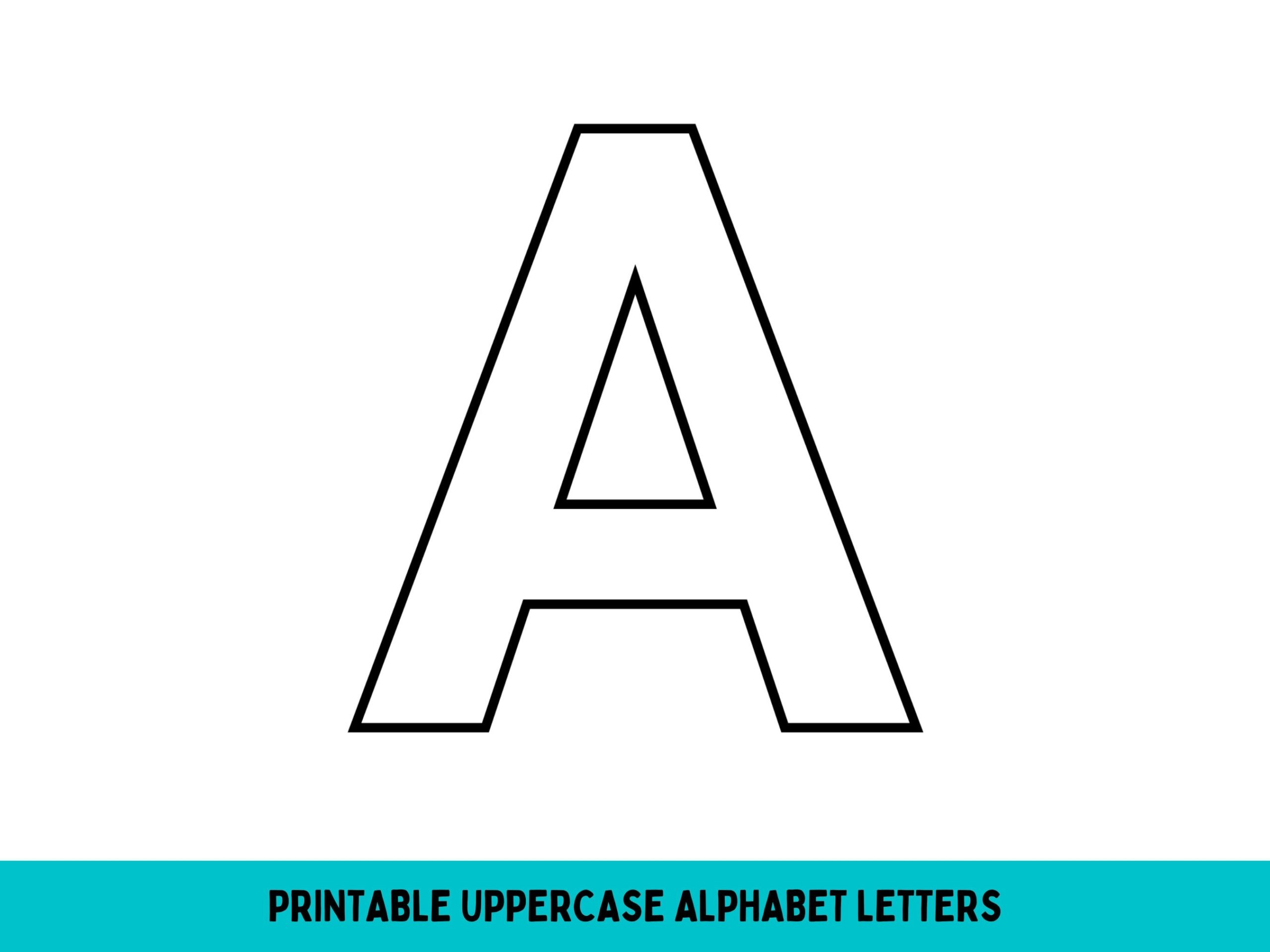 Buy Large Alphabet Letters Bulletin Board Letters For Classroom ABC Uppercase Letters Full Alphabet Capital Letters Editable Colors PDF Online In India Etsy