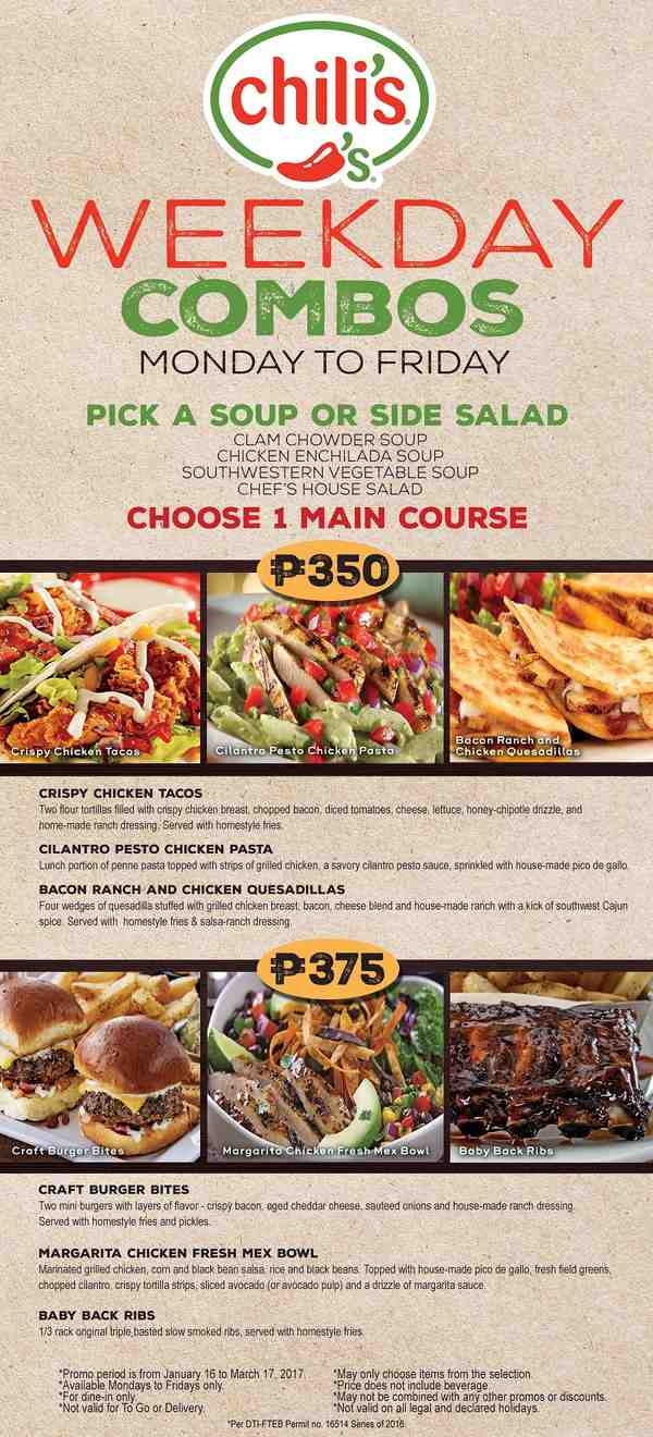 Chilis Menu With Prices Printable Printable Party Favors