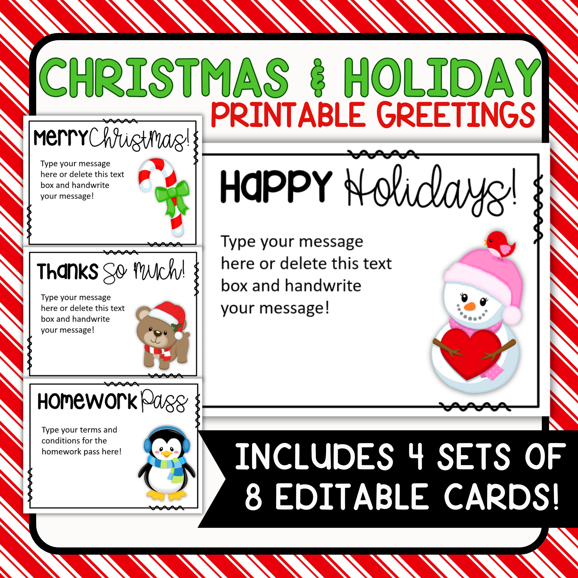 printable holiday cards