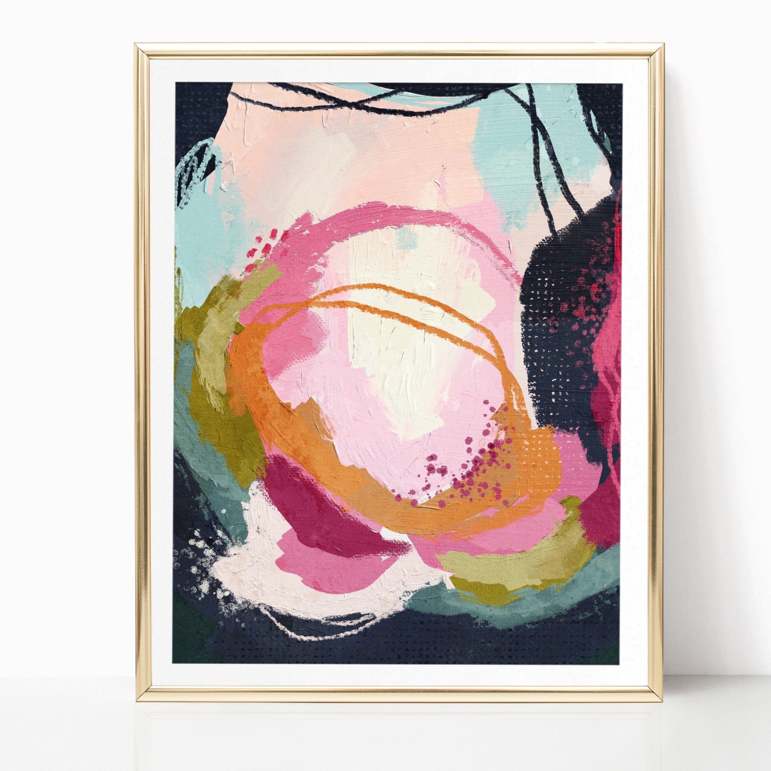 Colorful Abstract Art Printable Wall Art Painting Downloadable Art Minimalist Bold Colorful Print Modern Painting Contemporary Wall Art Etsy