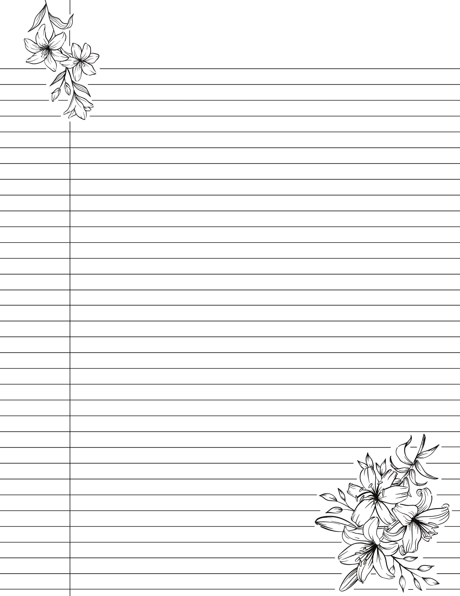 lined paper printable