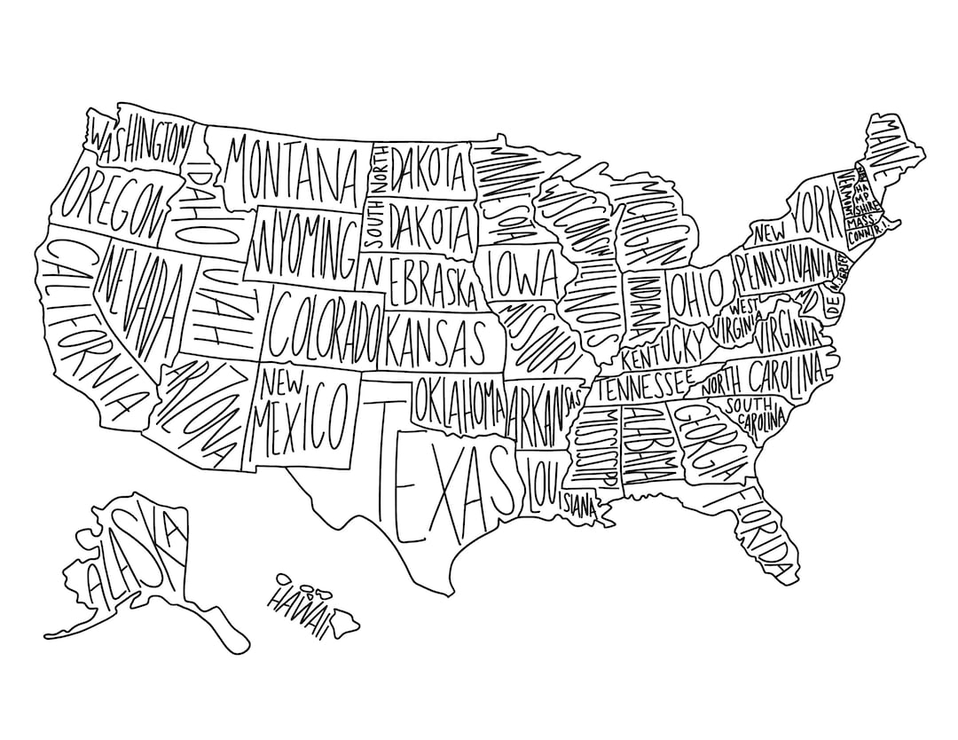 us map printable