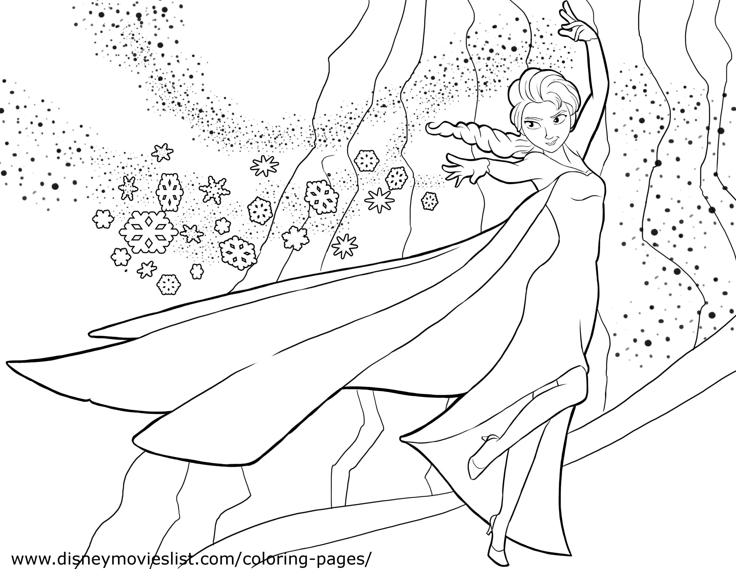frozen coloring printables