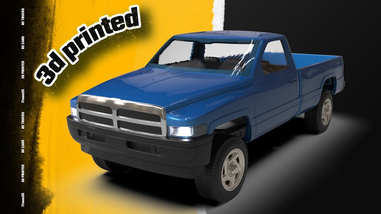Dodge Ram 1500 2nd Gen Of 3d Printed Model Car Custom Wheels YouTube