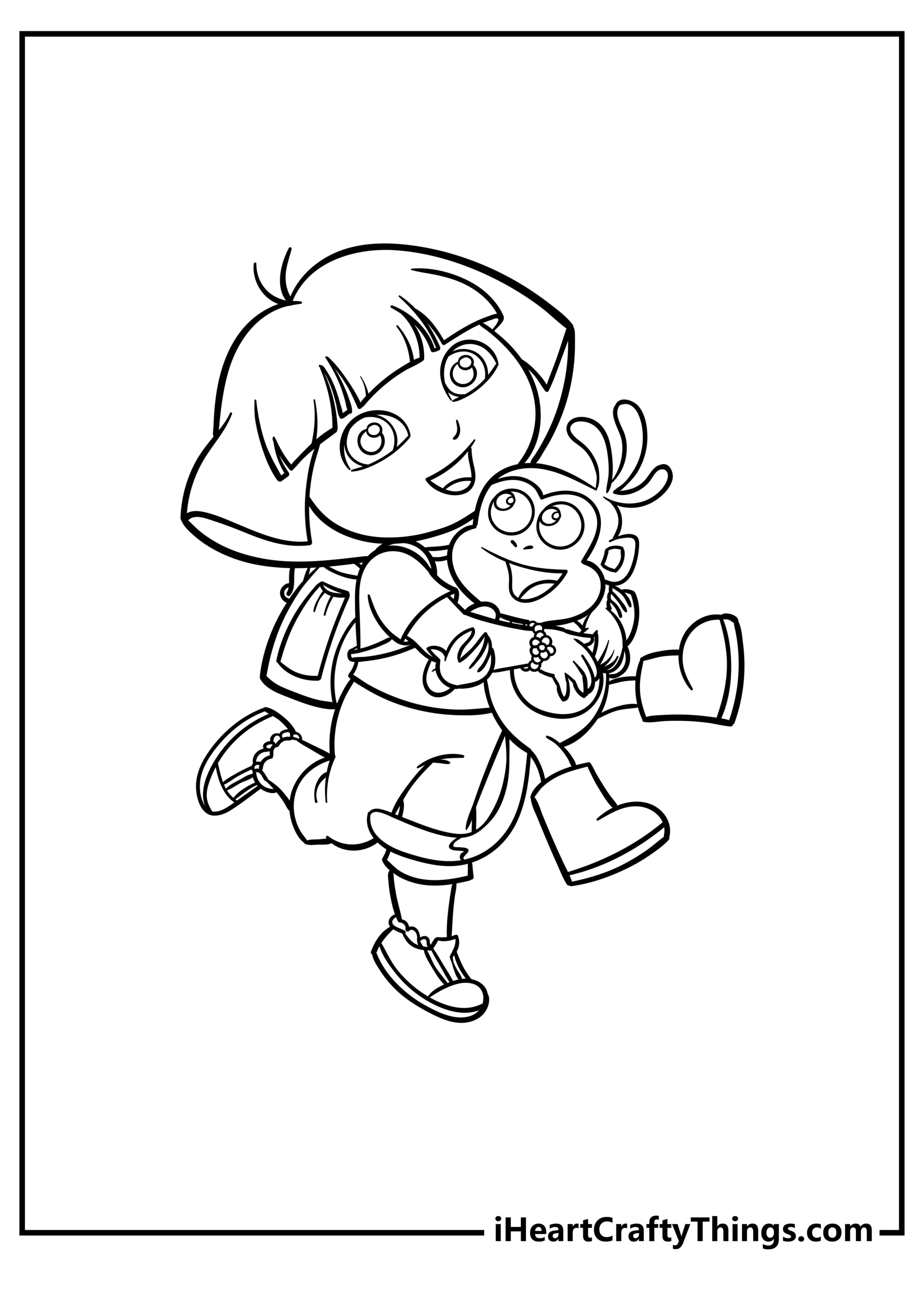 dora printables coloring