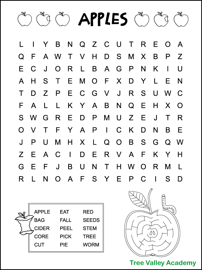 printable word search puzzles