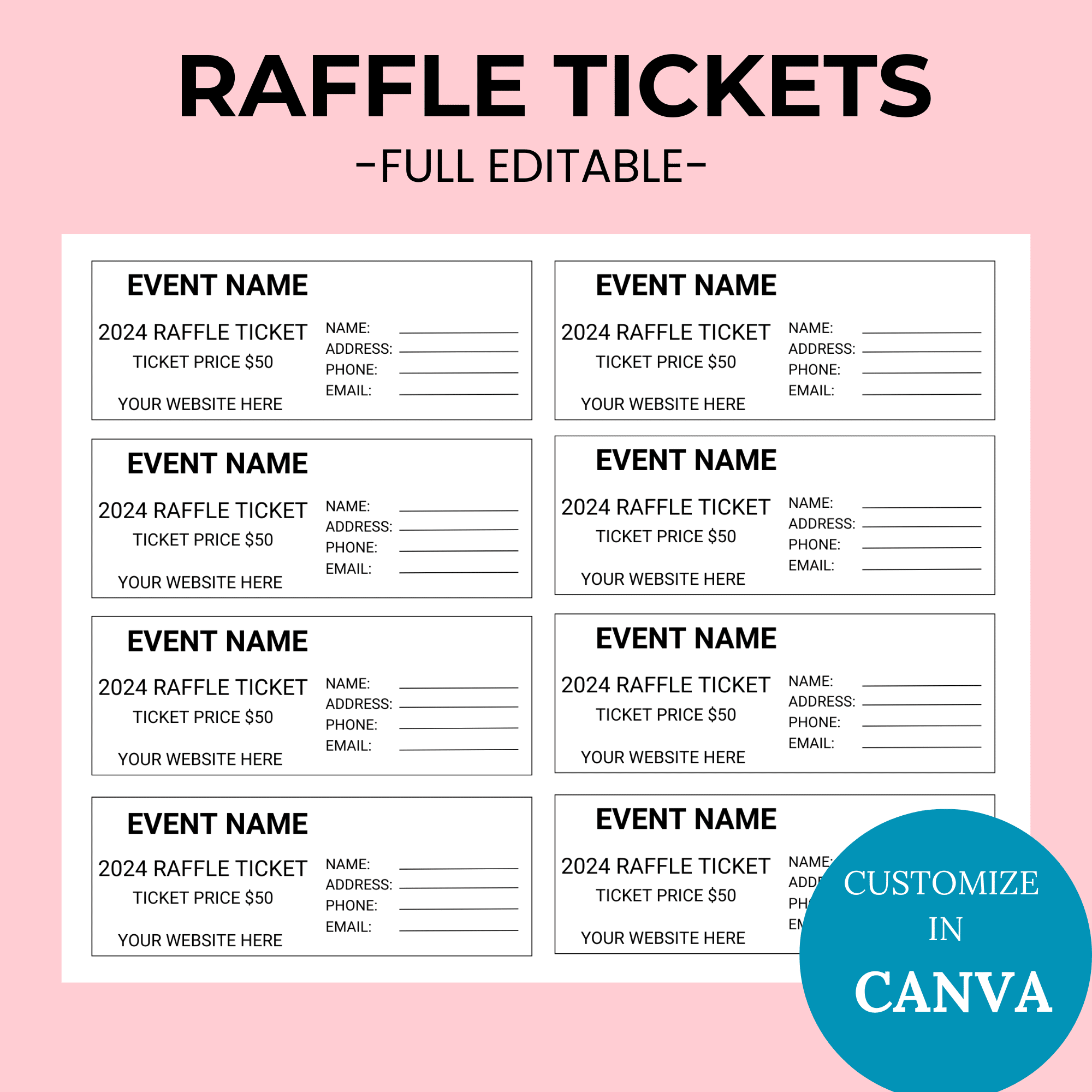 raffle tickets printable