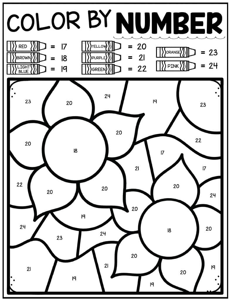 printable color by number