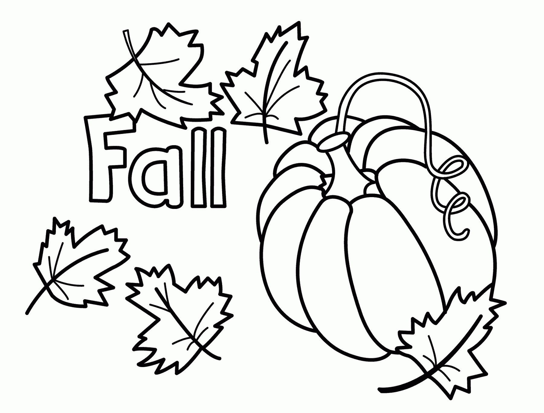 fall coloring printables