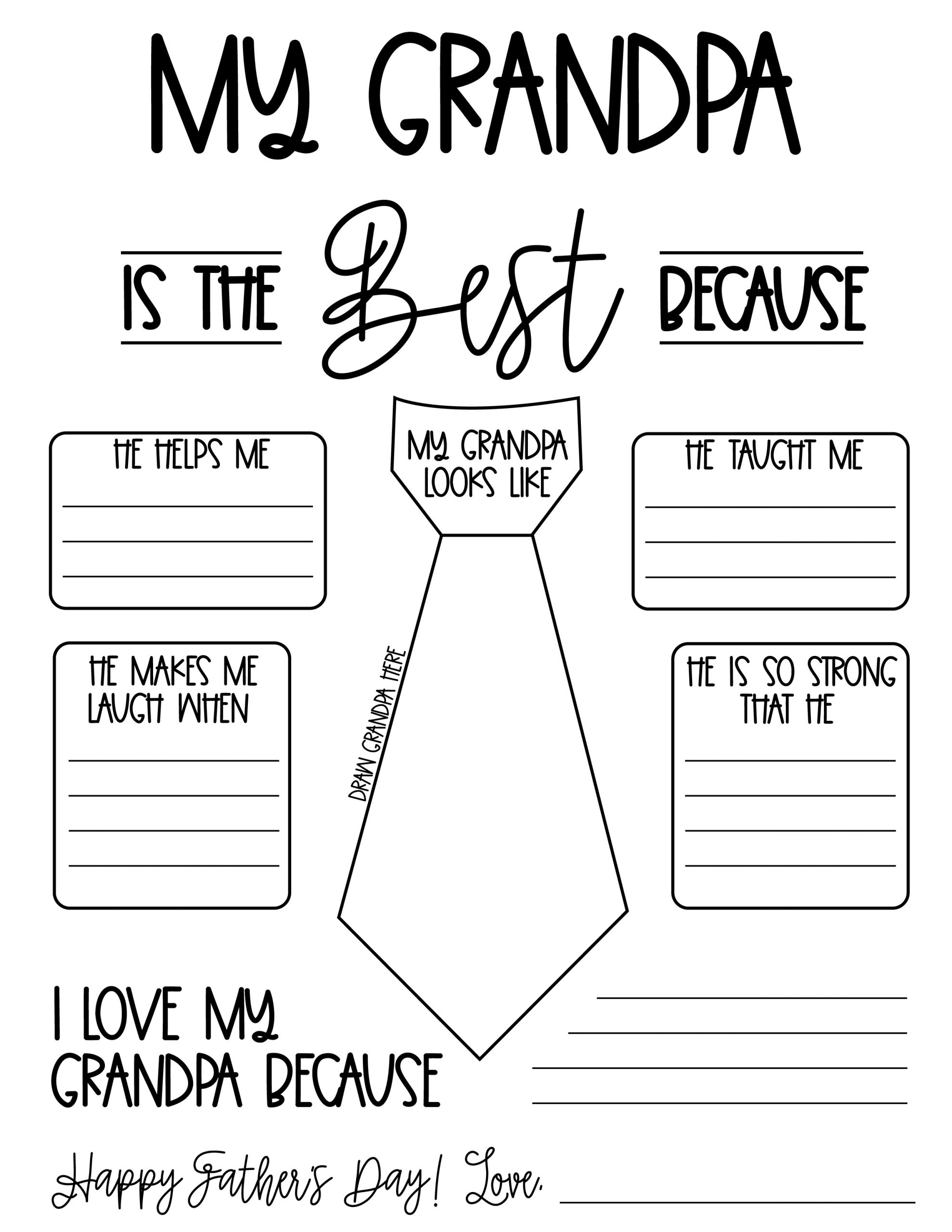 fathers day printable