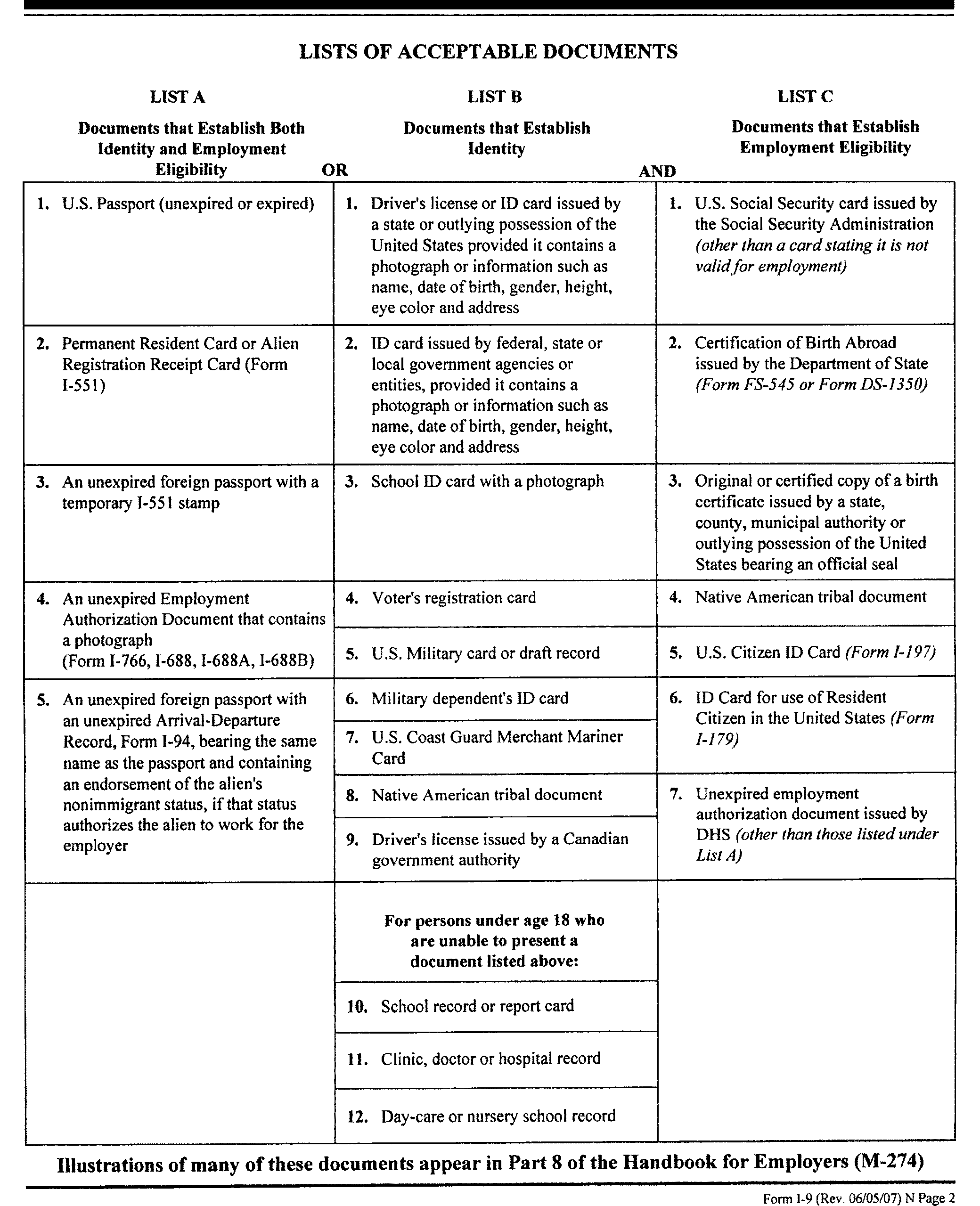 printable i9 form