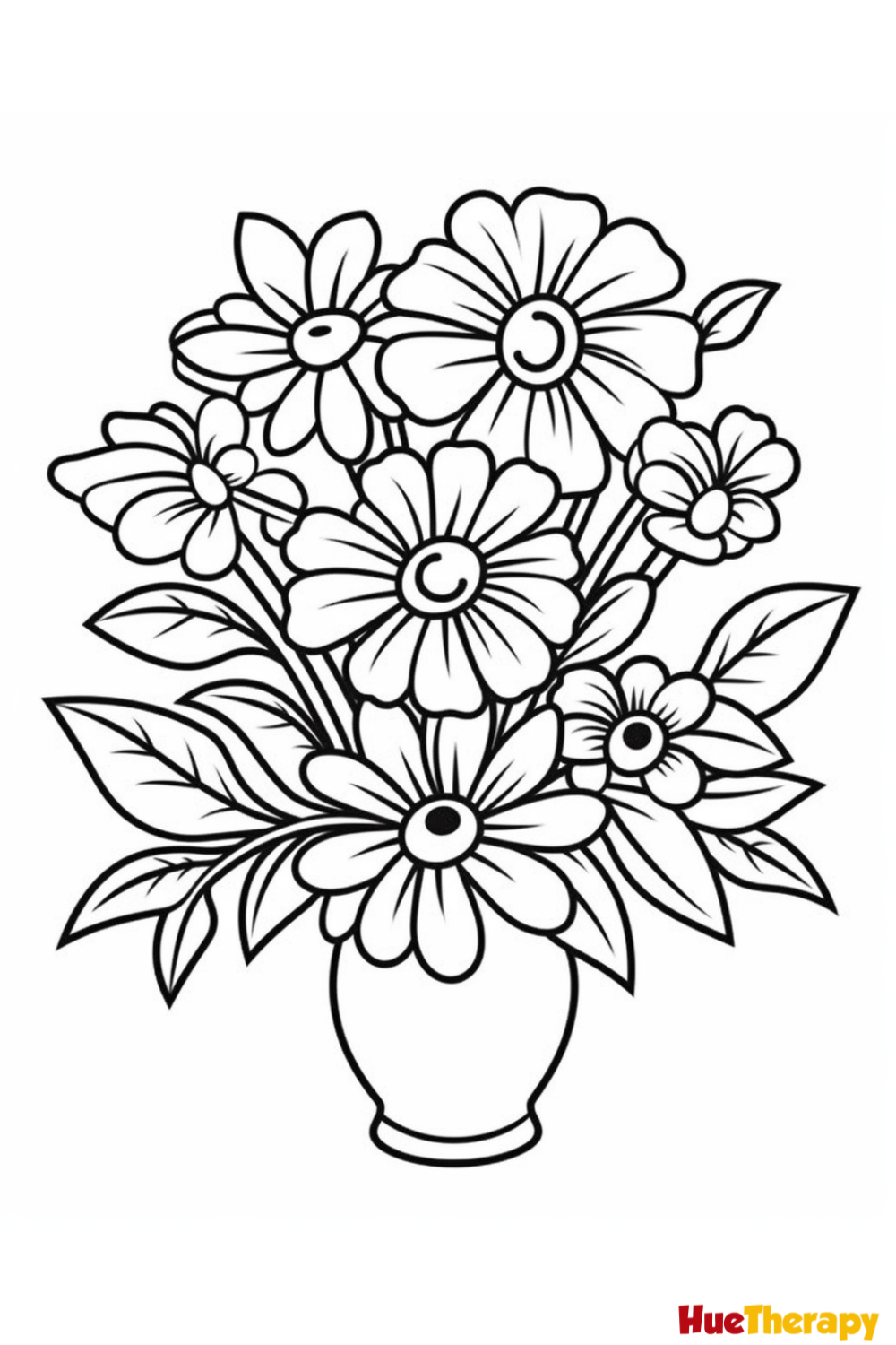 printable flower coloring pages