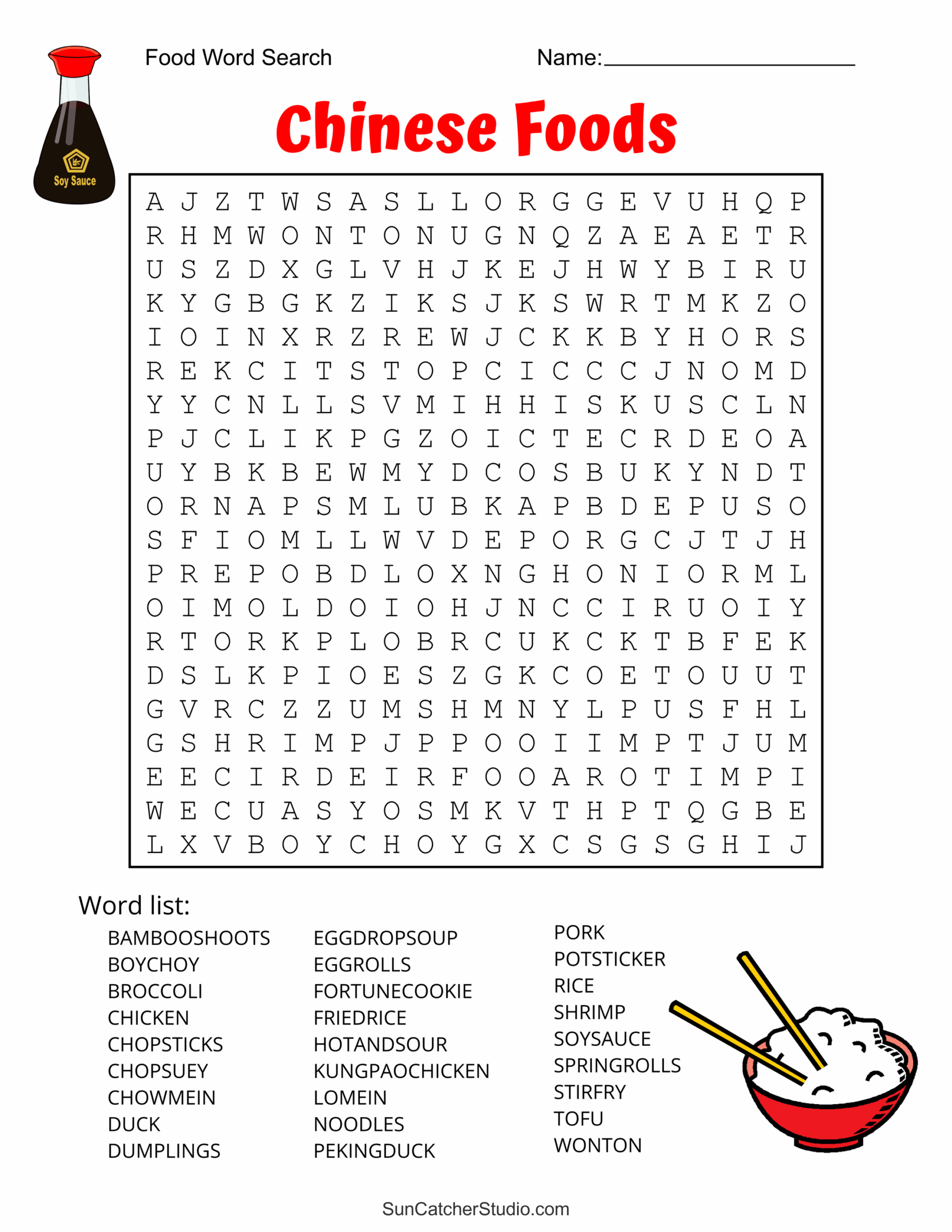 hard word search printable