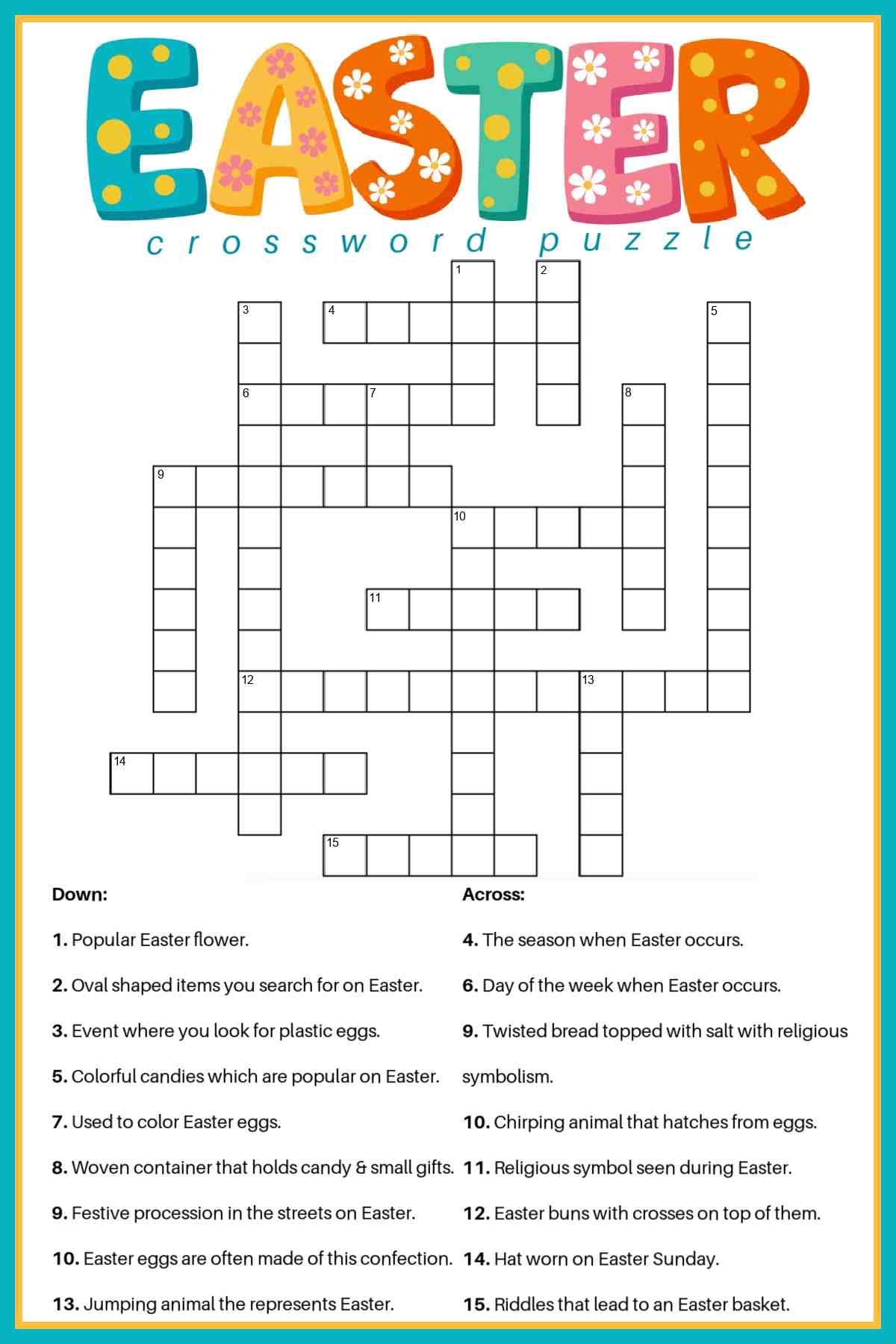 printable sunday crossword puzzles