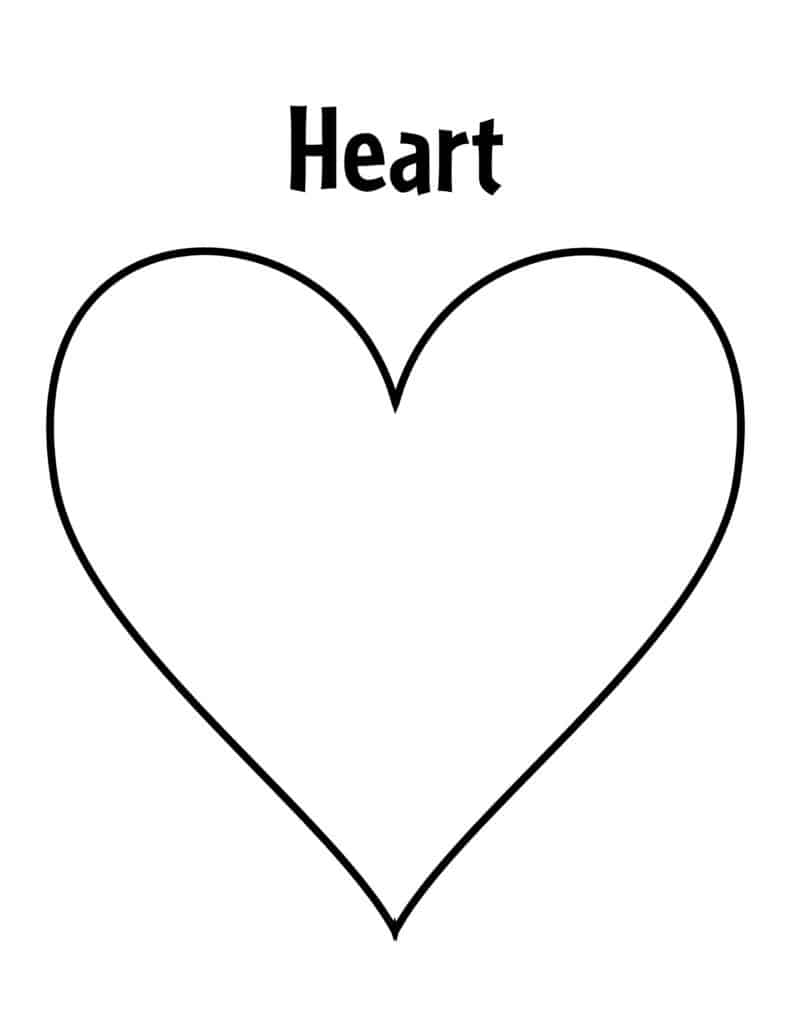 heart shape printable