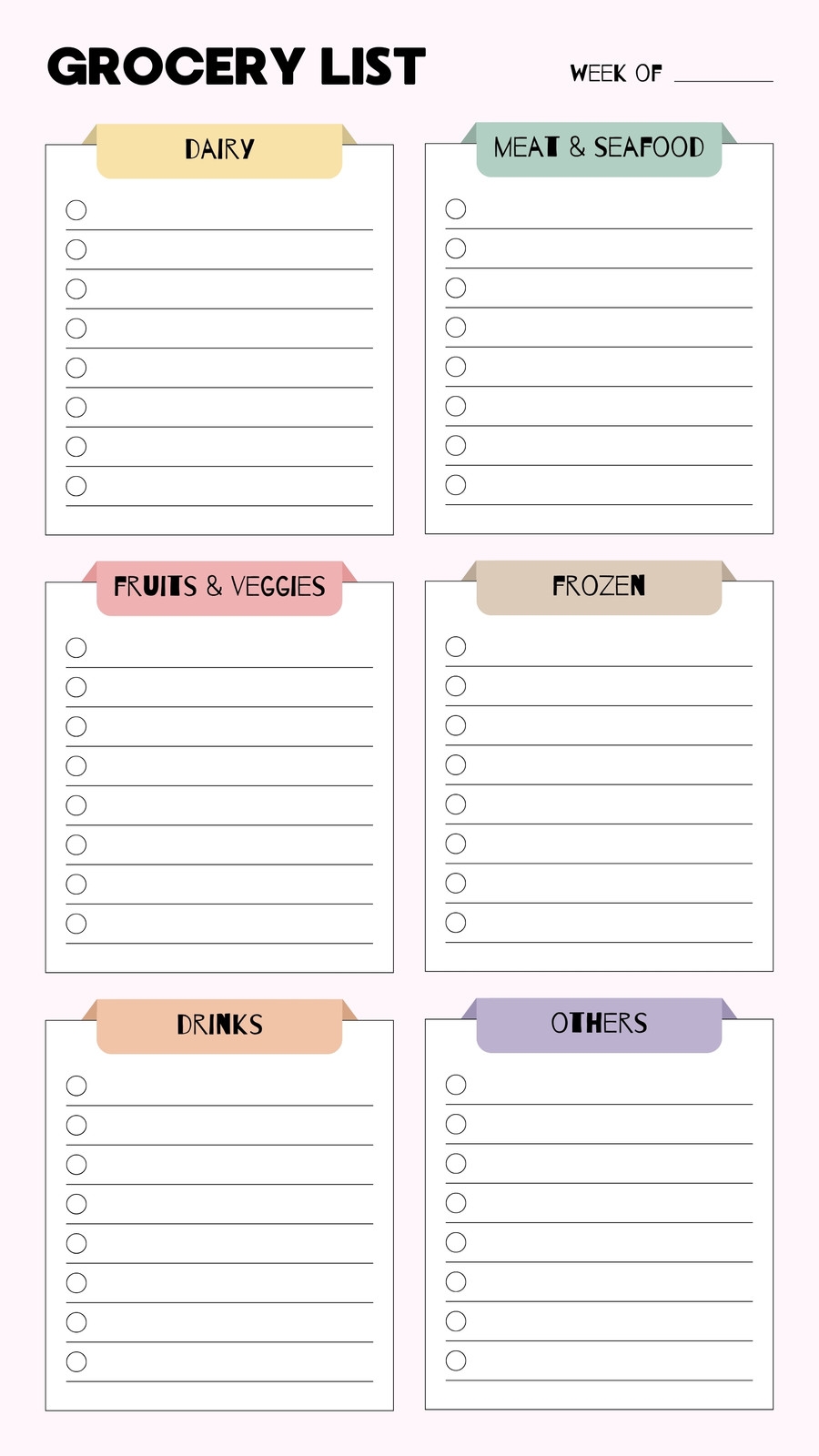 Shopping List Printable