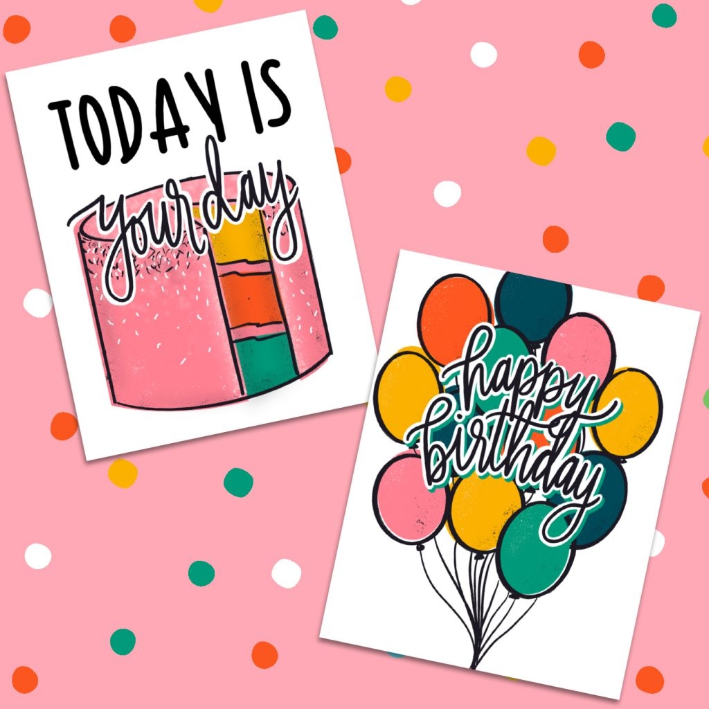 free printable happy birthday cards