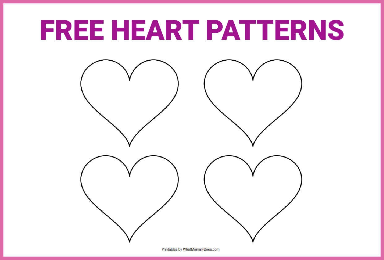 heart stencil printable