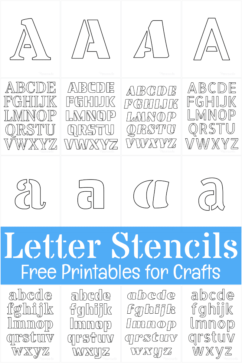 letter stencils printable