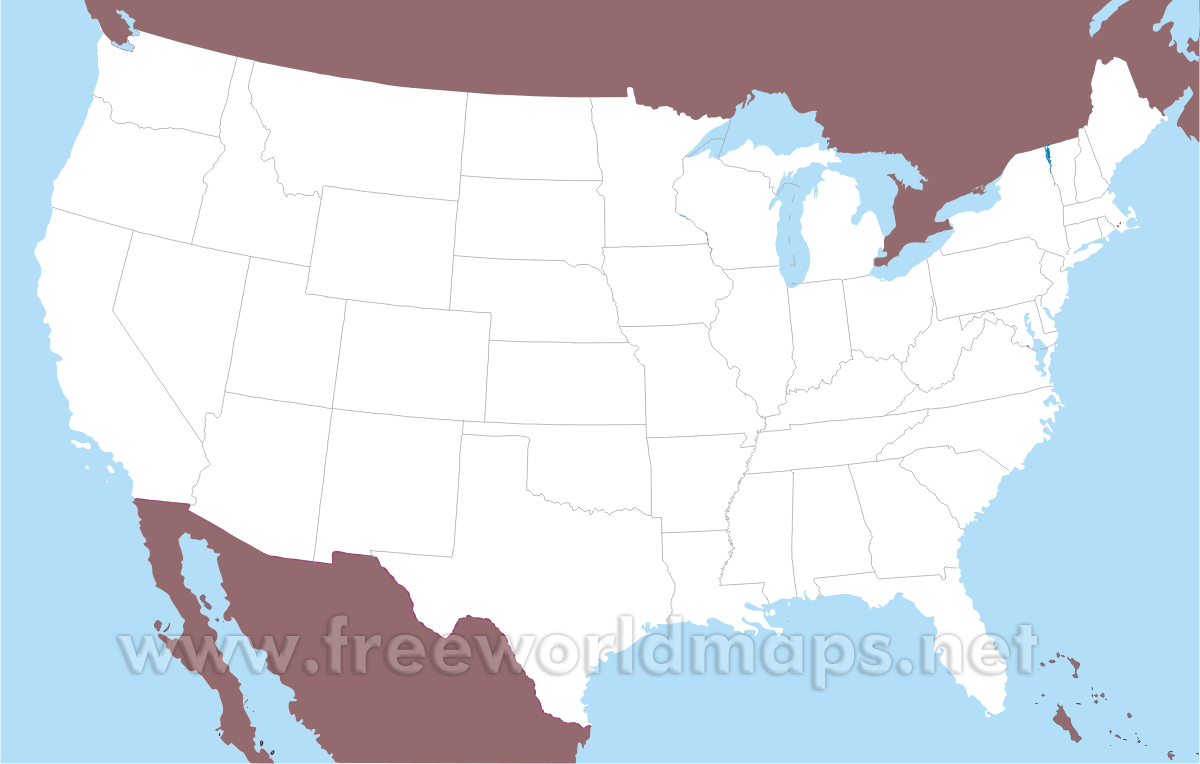 printable usa map
